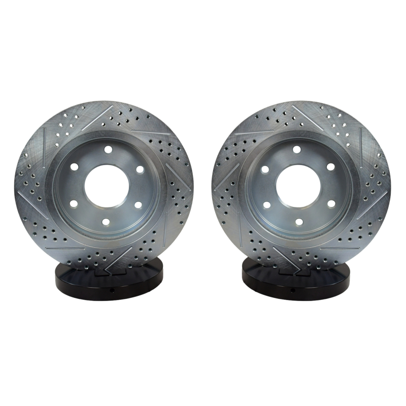 Nissan Armada Brake Rotors (2) - Front - Baer Brakes - Claw Performance, Slotted/Drilled - `03-`06